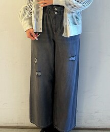 Samansa Mos2 blue | パンツ