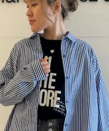 Samansa Mos2 blue | Tシャツ/カットソー