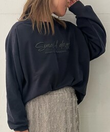 Samansa Mos2 blue | スウェット