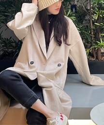 ZARA | ノーカラーコート