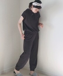 家ではこんな感じ🎶 | オケツのお肉をつまんでるわけではありません🤣(ルームウェア)