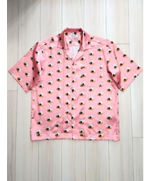 NANO universe | 「HOTEL PALACE(オテルパラス)」スイーツプリントオープンカラーシャツ(シャツ/ブラウス)