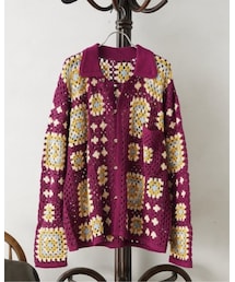 JOURNAL STANDARD relume | CALIFORNIA クロシェアミ ニットカーディガン ”PATTERN”(カーディガン/ボレロ)