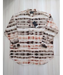 HAVERSACK | HAVERSACK ATTIRE ウォーターカラープリントバンドカラーシャツ 822501(シャツ/ブラウス)