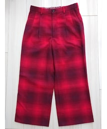 40ｃｔ＆525 | 有楽町マルイ別注シャギーチェックワイドパンツ(パンツ)