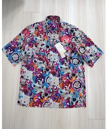 40ct&525 | サイケデリックフラワー半袖シャツ
ペルシアンレッド(174)
02(M)(シャツ/ブラウス)