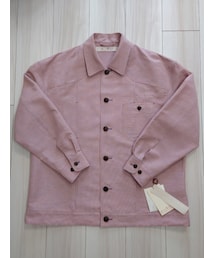 40ｃｔ＆525 | コットンリネンチェックブルゾン(ブルゾン)