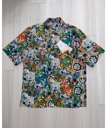 40ct&525 | サイケデリックフラワー半袖シャツ
オリーブグリーン(126)
02(M)(シャツ/ブラウス)
