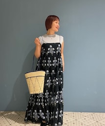 NE QUITTEZ PAS! | cotton jqd marigold print cami dress(ワンピース/ドレス)