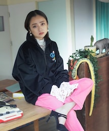 虜 | 虜刺繍コーデュロイ ハーフジップトップス(トップス)