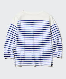 UNIQLO | ボーダーオーバーサイズT（長袖）(Tシャツ/カットソー)