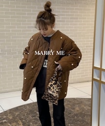 MARRY ME | @marryme_officialから発売中🛒 big perl jacket 🍦　　　　　 【像無断転載】(ダウンジャケット/コート)