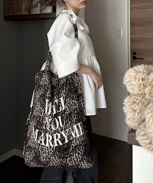 MARRY ME | @marryme_officialから発売中🛒big shop bag🐆(トートバッグ)