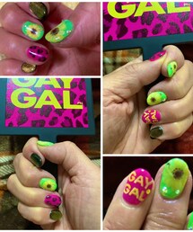 オリジナルでやってもらった痛ネイル | マニキュア/ジェルネイル