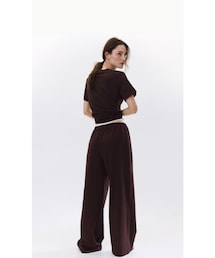 H&M | ドローストリングコットンパンツ / XS(その他パンツ)