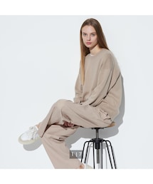 UNIQLO | スムースコットンリラックスクルーセーター / S(ニット/セーター)