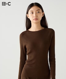 UNIQLO | UNIQLO:C メリノブレンドリブセーター / M(ニット/セーター)