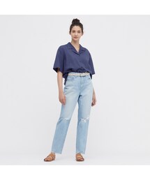 UNIQLO | リネンブレンドオープンカラーシャツ / Ssize(シャツ/ブラウス)