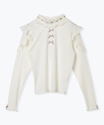 NOÉMIE | オープンショルダーレースプチハイカットソー(Tシャツ/カットソー)