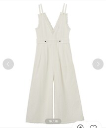 dazzlin | 深Ｖネックレースコンビネゾン(つなぎ/オールインワン)