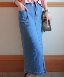 GU | Sサイズから5000円かけてウエスト6cm縮めたスカート😂(デニムスカート)