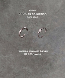 🎗️ AD̷RER 1.28 release🎗️ | ▪︎surgical stainless bangle ¥2,970(tax-in) cross / flat(バングル/リストバンド)