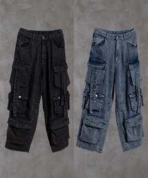 🎗️ AD̷RER 2/23 release 🎗️ | denim parachute cargo pants ¥8,000+tax(カーゴパンツ)
