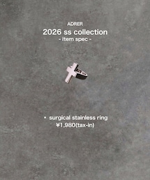 🎗️ AD̷RER 1.28 release🎗️ | surgical stainless ring ¥1,980(tax-in) cross(リング)