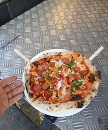 ハーフハーフピザ\( 'ω' \  )ピッツァ🍕🍕 | その他