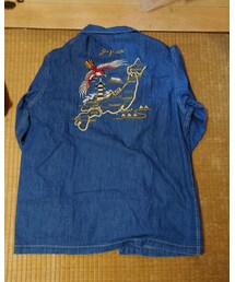 ﾊﾞｯｸﾞ刺繍😈 | シャツ/ブラウス