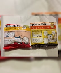 ランちぃパック | むちゃうまプリンはちょっともらって甘くておいしい　とんこつしょうゆラーメンは娘が食べたがあまり好みじゃなかったらしく食べ終わるのにめっちゃ時間かかり朝遅刻寸前に　あと、袋の残ったオイニーがツイキーです(その他)