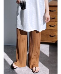reca | 迷わず着れる！大人のセミワイドプリーツパンツ(その他パンツ)