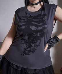 SHEIN | SHEIN スケルトンプリントタンクトップ(タンクトップ)