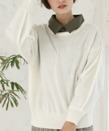 happy maririne | happymaririne お家で洗えるカシミヤタッチシリーズ ボリュームスリーブトップス(ニット/セーター)