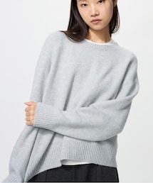UNIQLO | スフレヤーンクルーネックセーター(ニット/セーター)