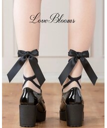 LoveBlooms【かわいい靴下屋】 | 編み上げリボンソックス(ソックス/靴下)
