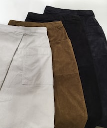 無印良品 | ストレッチコーデュロイイージーセミフレアスカート(スカート)