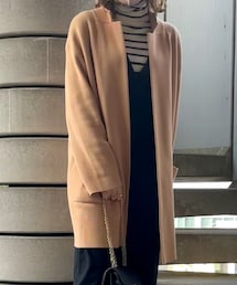 PLST | ノーカラーコート