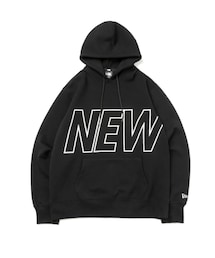 NEW ERA | テック スウェット プルオーバーフーディー ビッグロゴ ブラック 【 Performance Apparel 】(パーカー)