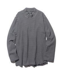 glamb | GB0123/CS03 : High Neck Border CS / ハイネックボーダーカットソー(Tシャツ/カットソー)