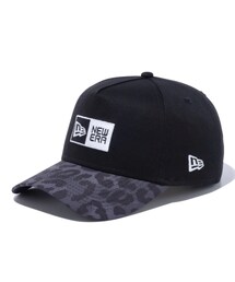 NEW ERA | 9FORTY A-Frame Leopard Camo ボックスロゴ ブラック レオパードカモバイザー(キャップ)