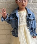 韓国子供服の「ジャケット/アウター(デニムジャケット)」