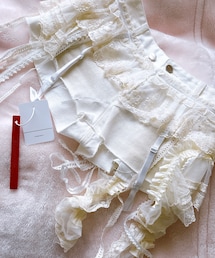 THEREDTHREAD | veil frill garter shorts （THEREDTHREAD）(その他パンツ)
