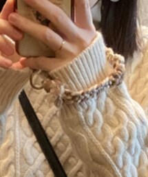 minne | mao.macrame 様の作品です。優しい肌触りで、色合いもとてもナチュラルでかわいいです♡(スマホグッズ)