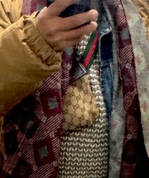 GUCCI GG Cafeskin and Canvas Waste Pouch | ボディバッグ/ウエストポーチ