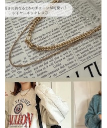 しまむら | Omiレイヤーネックレス　Laumeomi..(ネックレス)