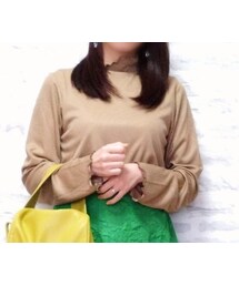 しまむら | 　ストライプリブメロTナガ　　RELACHE(トップス)