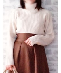 しまむら | 7GリブタートルPO　Linoluce×MEGUMI(ニット/セーター)