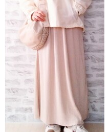 しまむら | リブプリーツナロースカート　Lax Dan Tia(スカート)