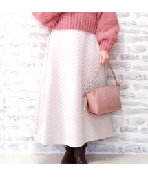 しまむら | 　キルティングフレアスカート　　michill(スカート)